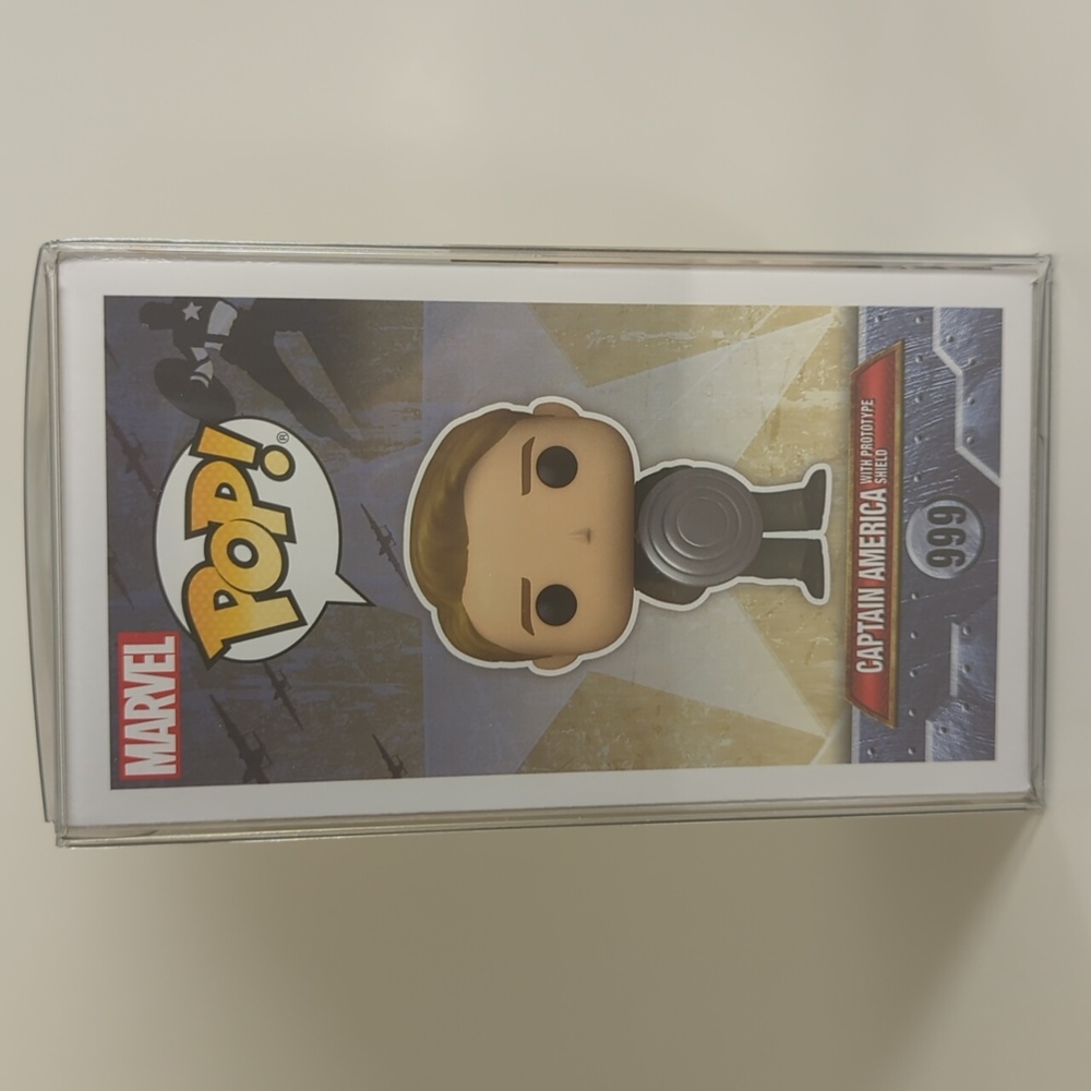 CAPTAIN AMERICA WITH PROTOTYPE SHIELD Funko Pop 999 Bobble-Head Special Edition - Picture 4 of 7